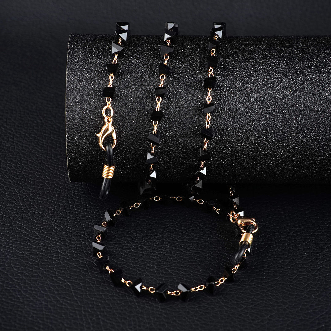 Heart-Shaped Beaded Eyewear Chain Kalsten