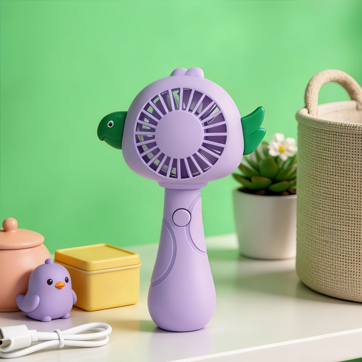 Women Portable Handheld Fan with Animal Pattern Kalsten