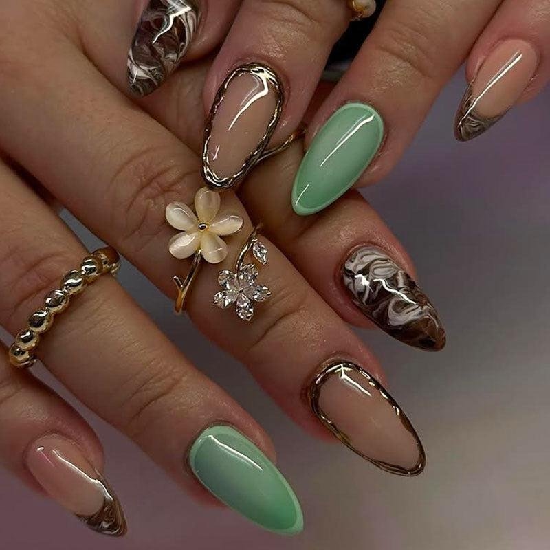 Artistic Long-Stiletto Nail Enhancements