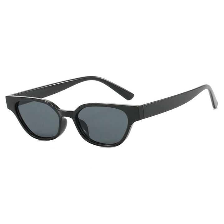 Women's fashionable sunglasses with curved frame and brown lenses Kalsten