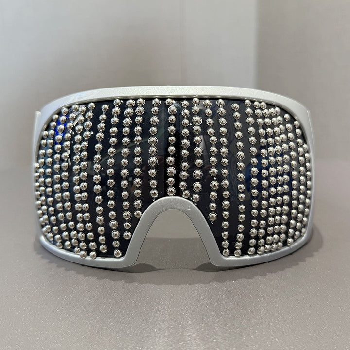 Ladies fashionable ski goggles with rhinestone-encrusted frame Kalsten