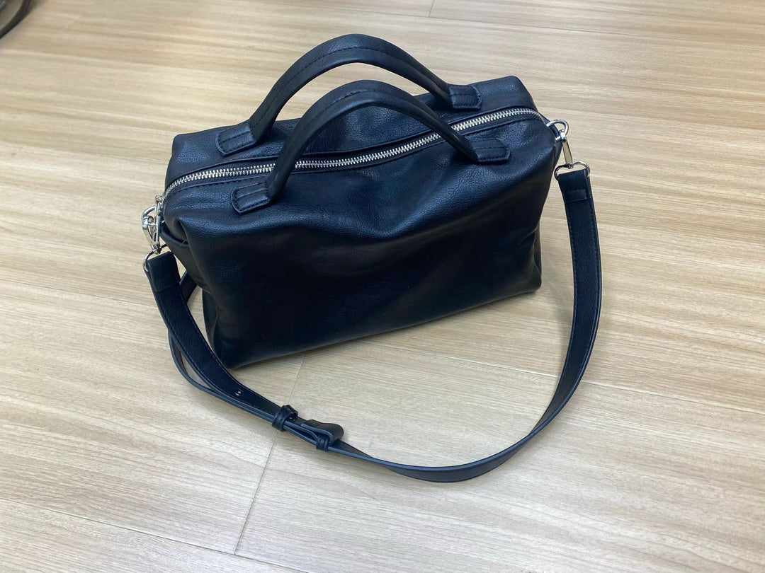 Premium Leather Handheld Satchel