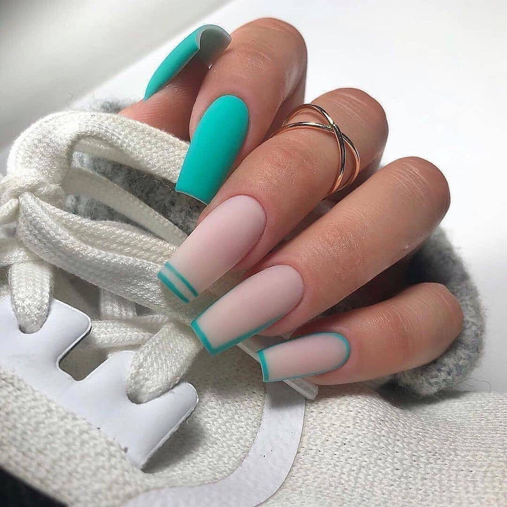 Artful nail designs with elegant accents and gradient colors Kalsten