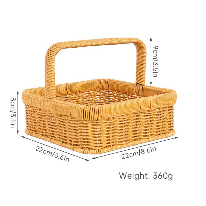 Handcrafted Natural Fiber Storage Basket Kalsten