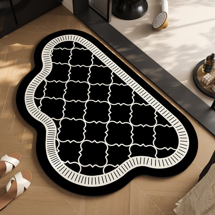 Modern Geometric Shaped Bath Mat