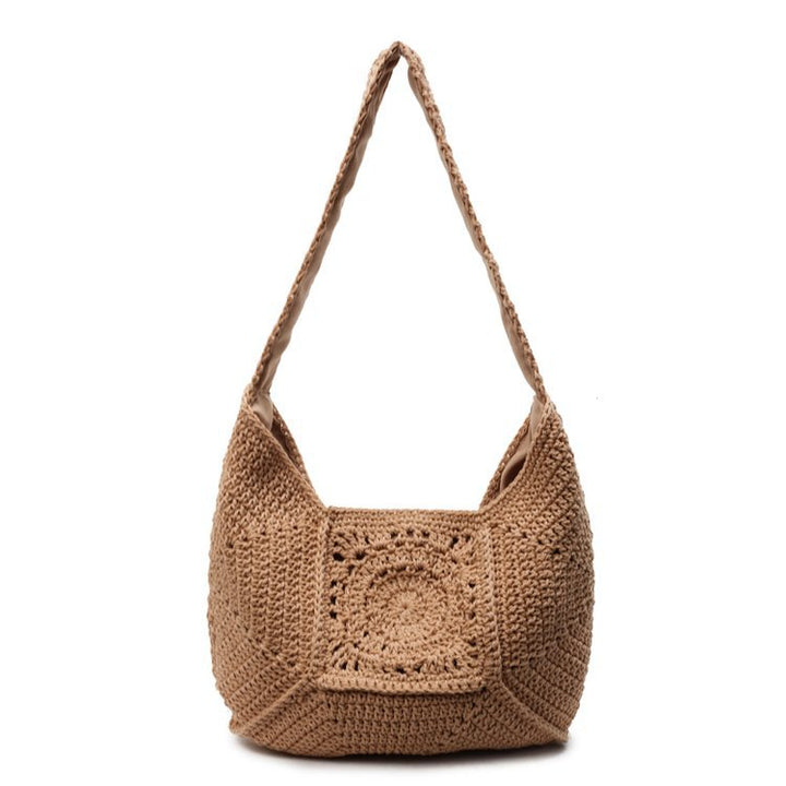 Macrame Shoulder Bag with Decorative Crochet Pattern Kalsten