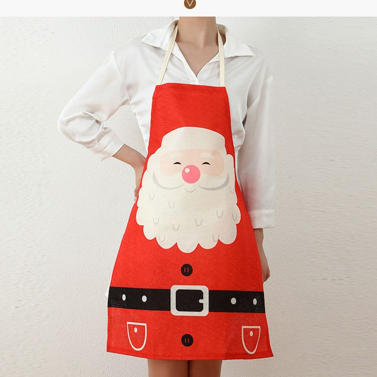 Santa-Themed Kitchen Apron Kalsten