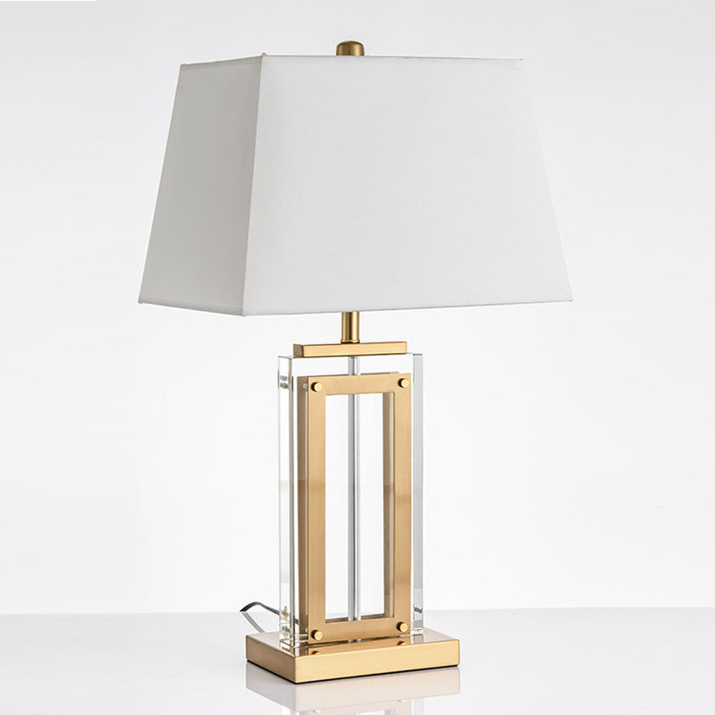 Elegant Table Lamp with Geometric Design
