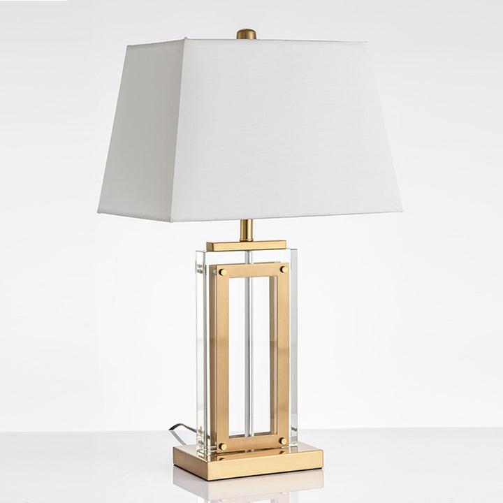 Elegant Table Lamp with Geometric Design