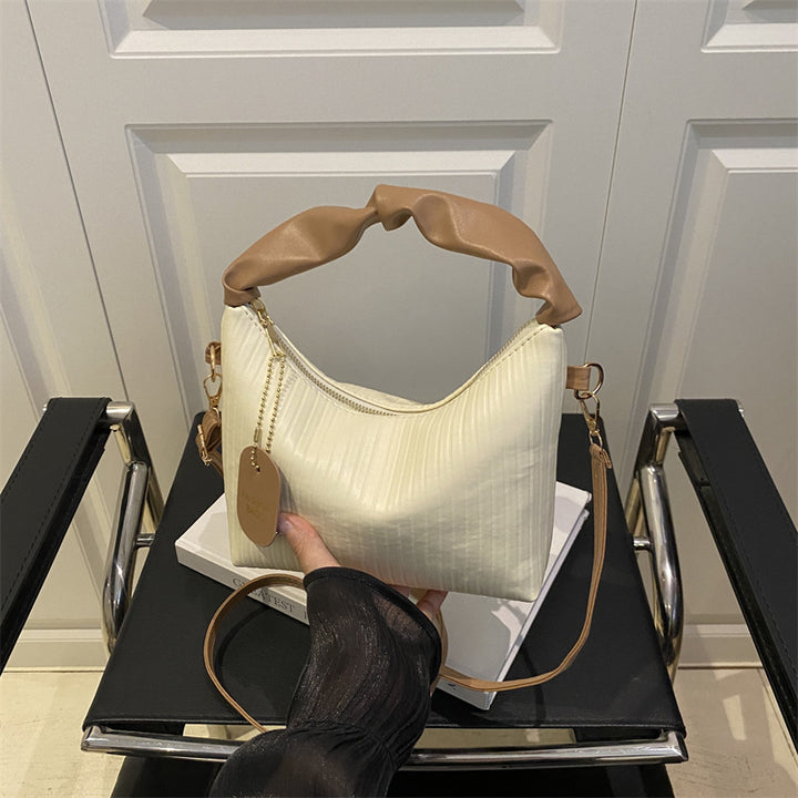 Ribbed Texture Shoulder Bag Kalsten