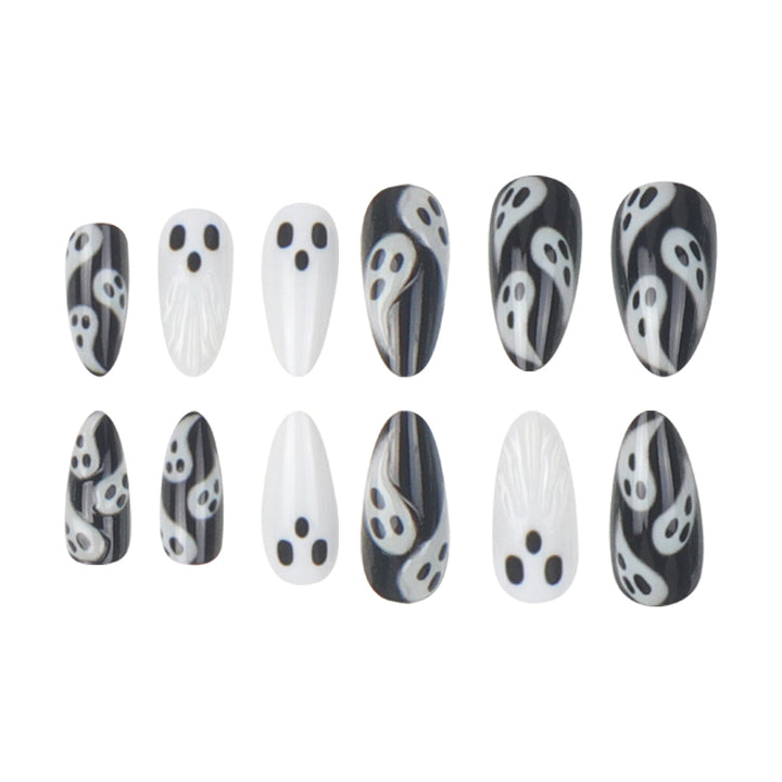 Artistic Ghost-Themed Nail Art Kalsten