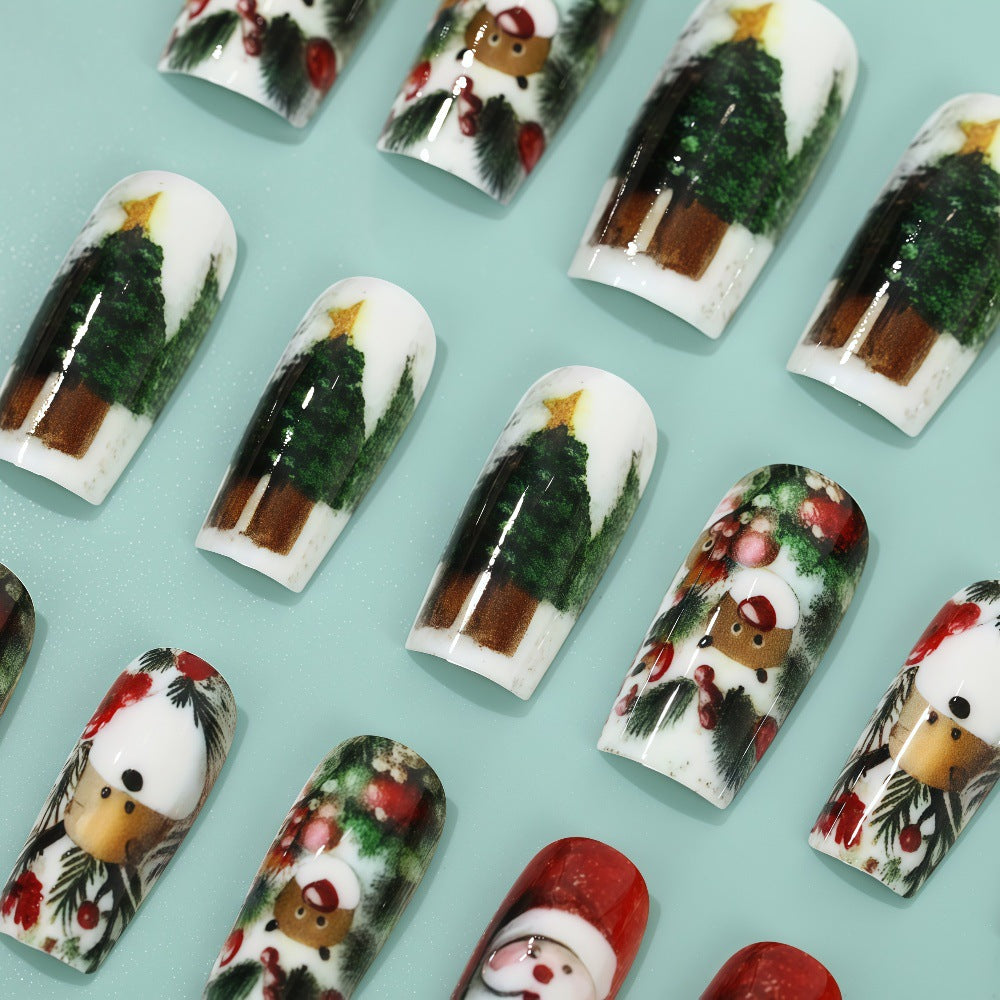 Artificial nails in festive Christmas design Kalsten 1788542011