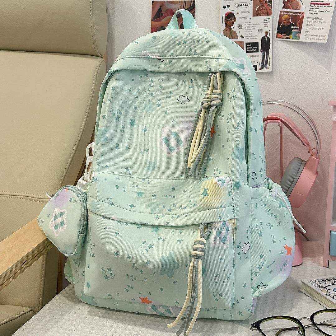 Cartoon-Embellished Casual Backpack Kalsten