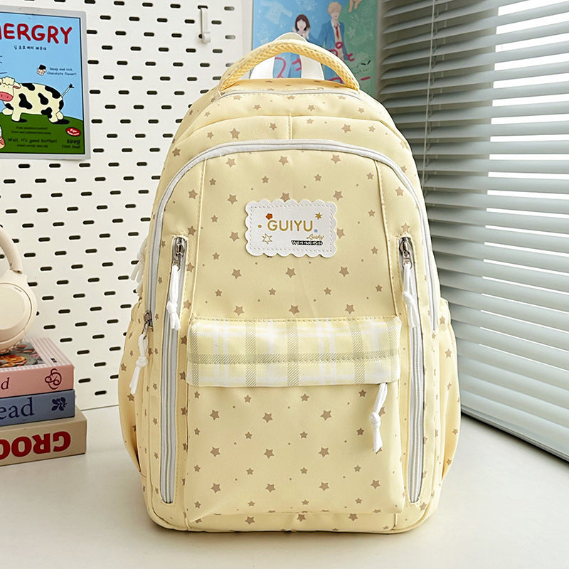 Stylish Star-Print Backpack Kalsten 1791205961
