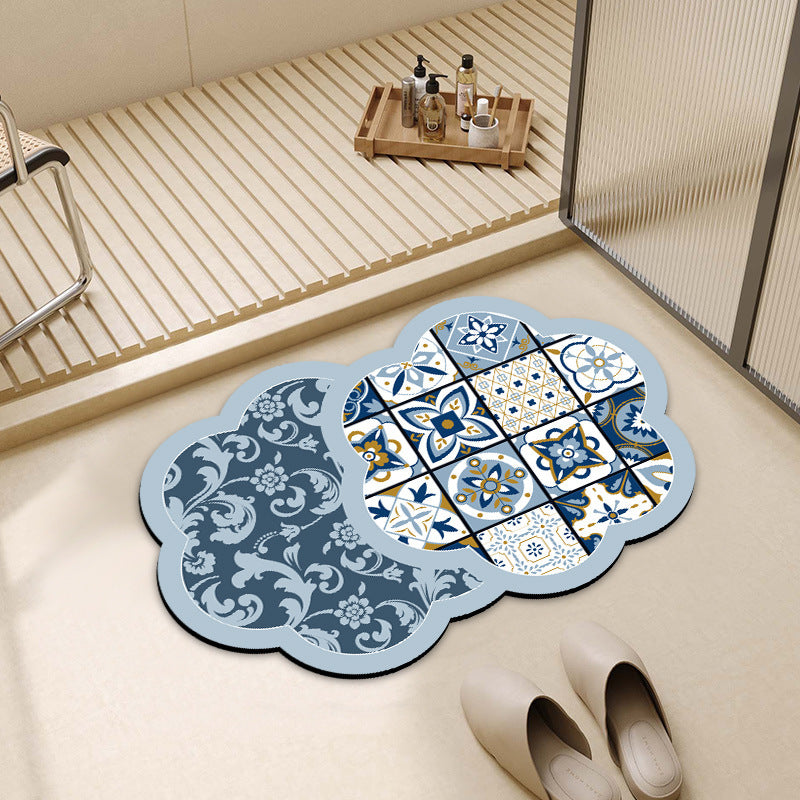 Decorative Cloud-Shaped Bath Mat Kalsten