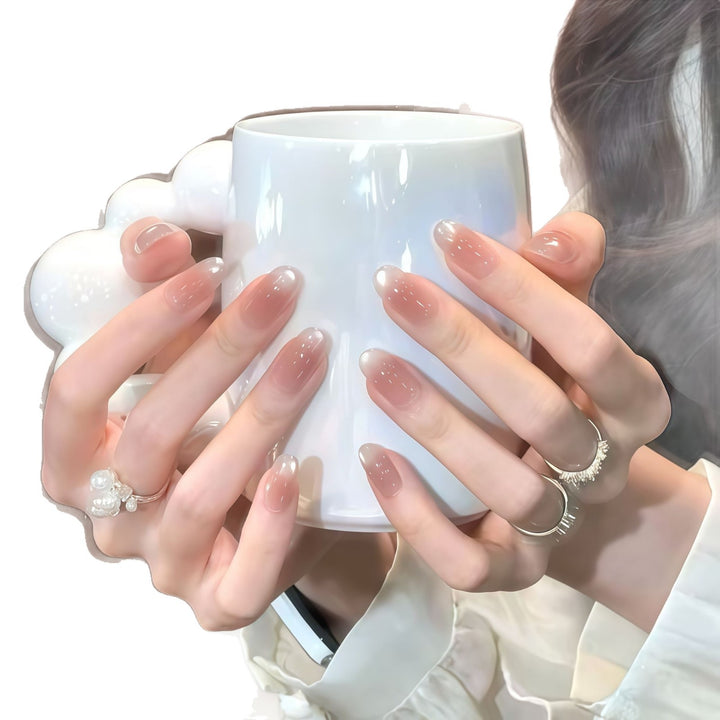 Gradient Almond-Shaped Press-On Nails Kalsten