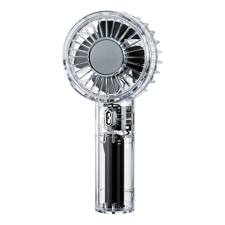 Unisex Portable High-Speed Hand Fan with Transparent Housing Construction Kalsten