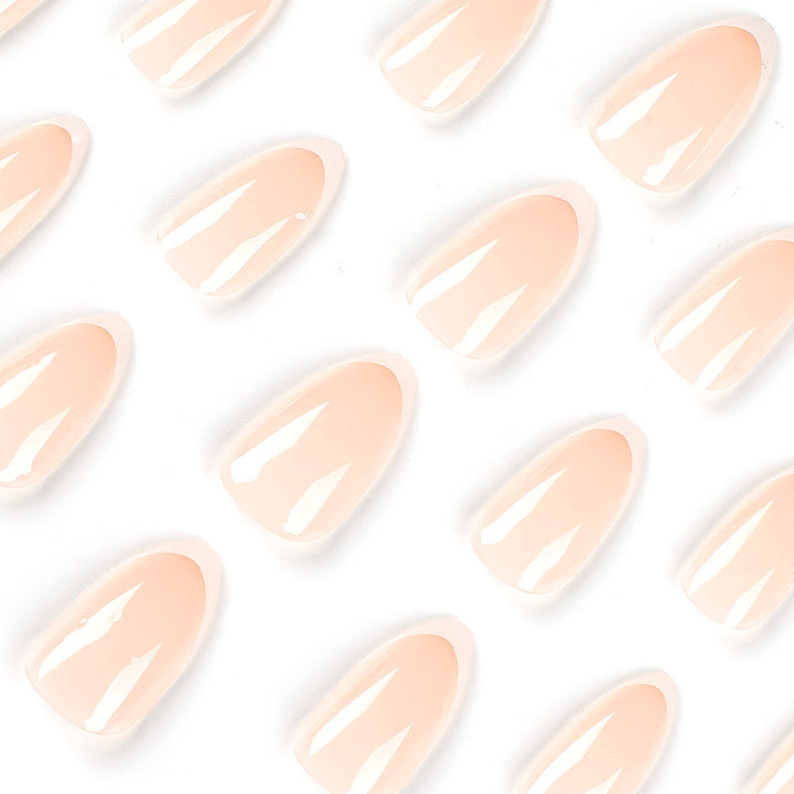 Artistic Nail Extensions in Elegant French Tip Design Kalsten