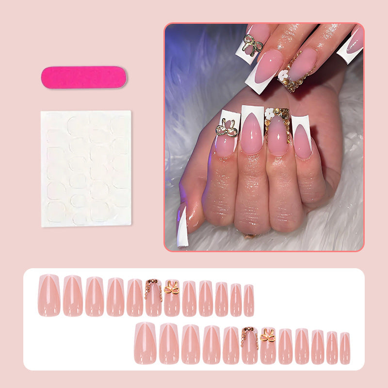 Artificial nail set with elegant decorations and unique designs Kalsten