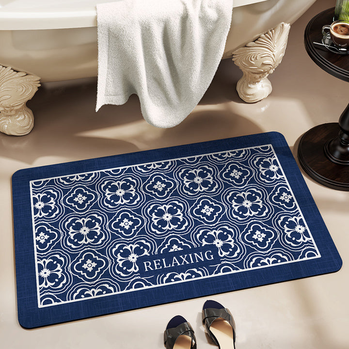 Floral Inspirational Bath Mat
