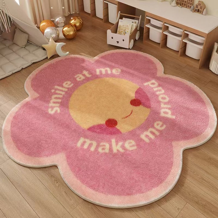 Cute Floral-Themed Area Rug