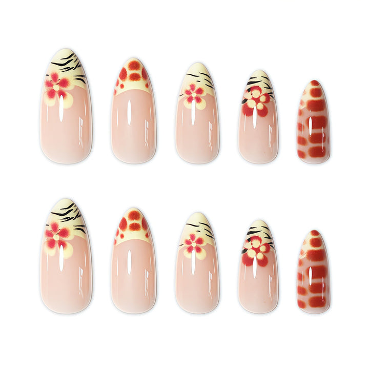 Artistic Floral Press-On Nail Set Kalsten 1787368887