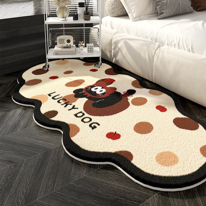Cute Cartoon-Themed Plush Area Rug
