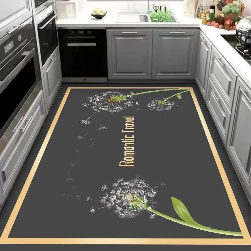Leaf Pattern Kitchen Mat