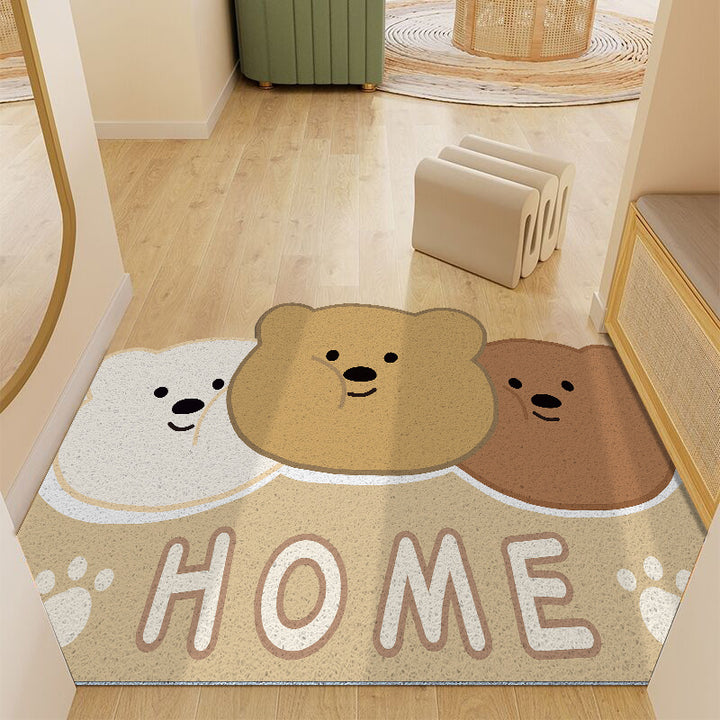Cartoon-Themed Plush Bath Mat