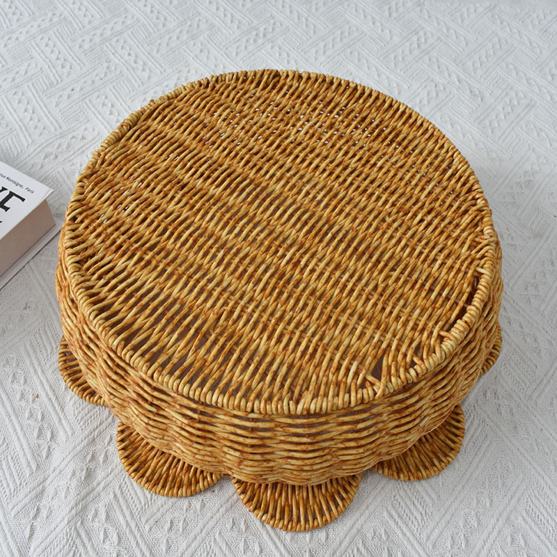 Decorative Woven Flower-Shaped Basket Kalsten