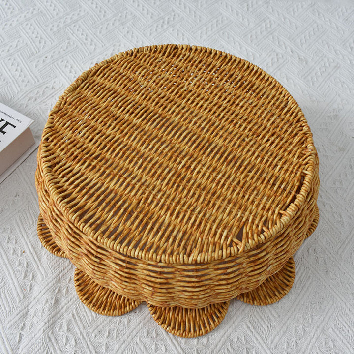 Decorative Woven Flower-Shaped Basket Kalsten