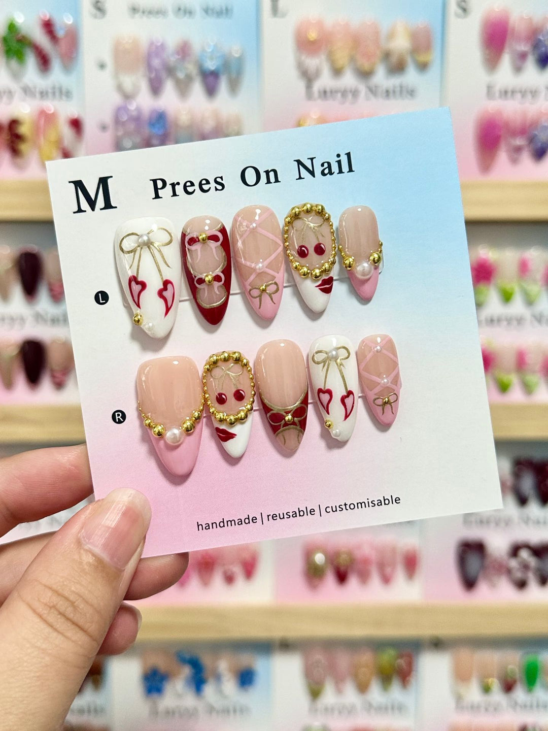 Artistic Reusable Press-On Nail Set