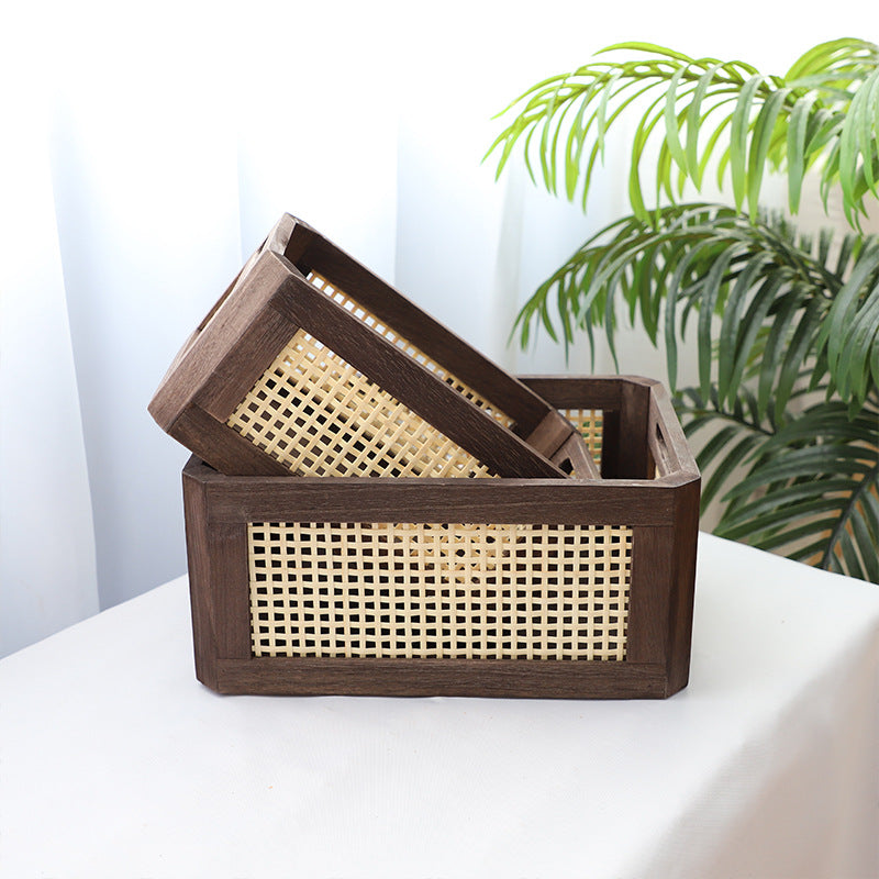 Handcrafted Natural Woven Storage Basket Kalsten