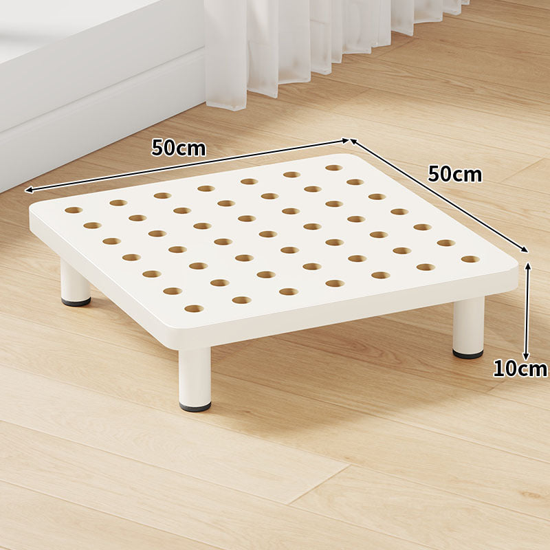 Low-Profile Ventilated Plastic Riser Platform with Anti-Slip Feet