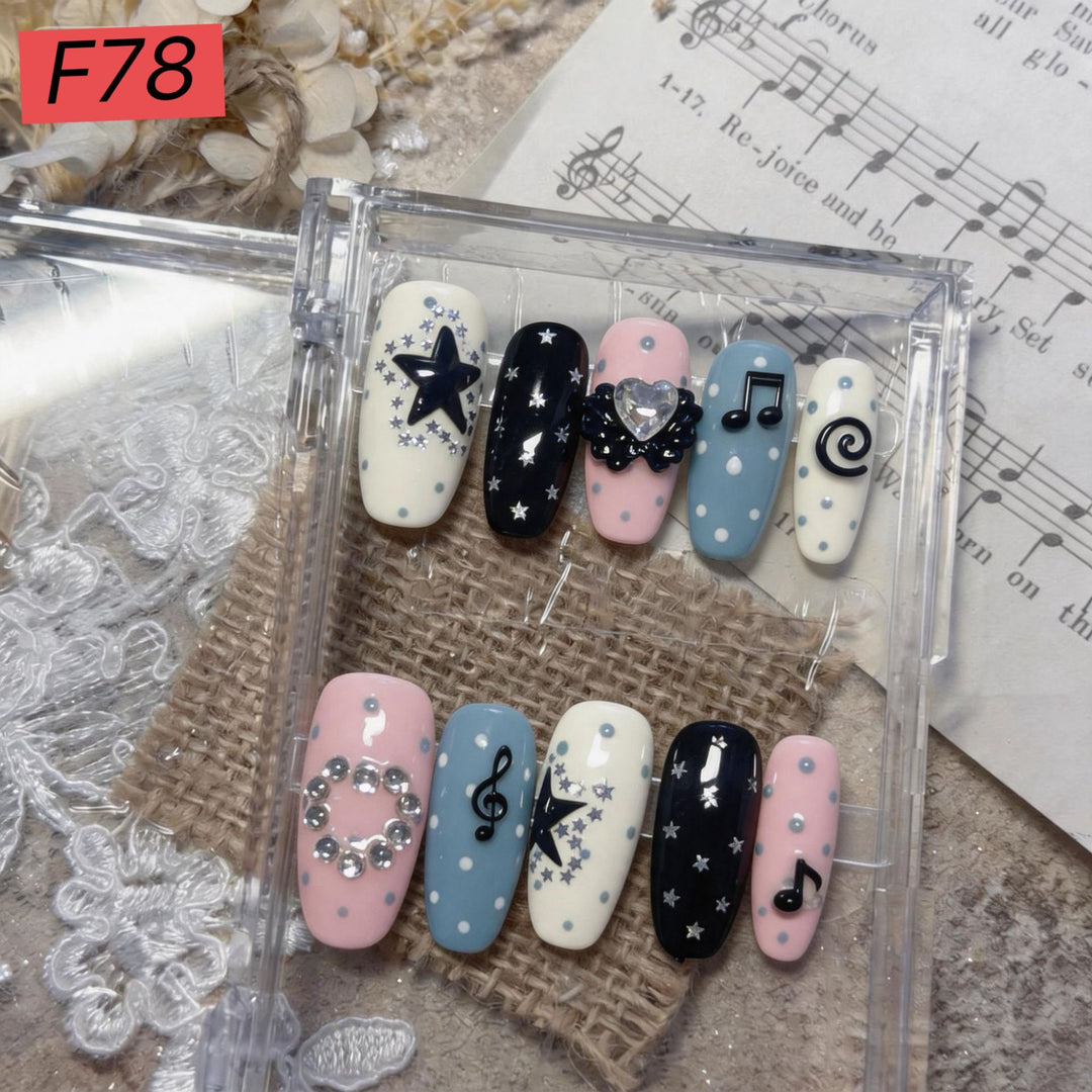 Thematic Artistic Press-On Nail Set