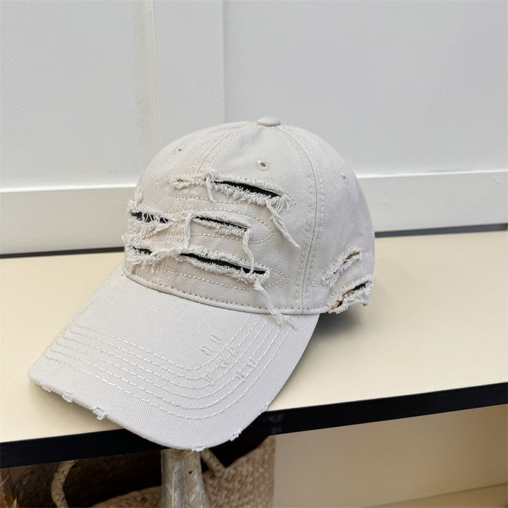 Men's Distressed Denim Baseball Cap Kalsten
