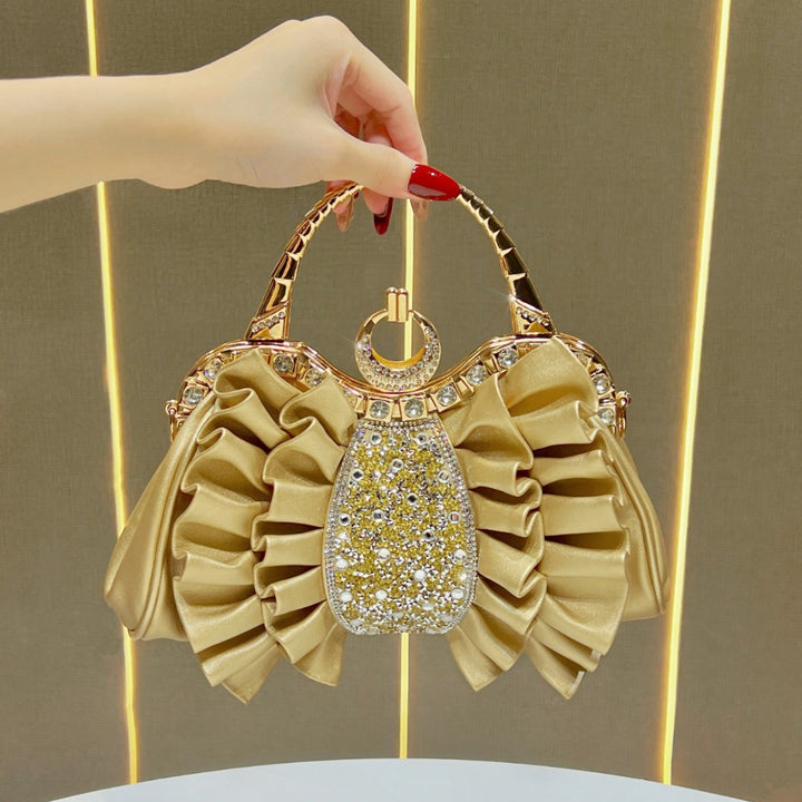 Ruffled Evening Handbag