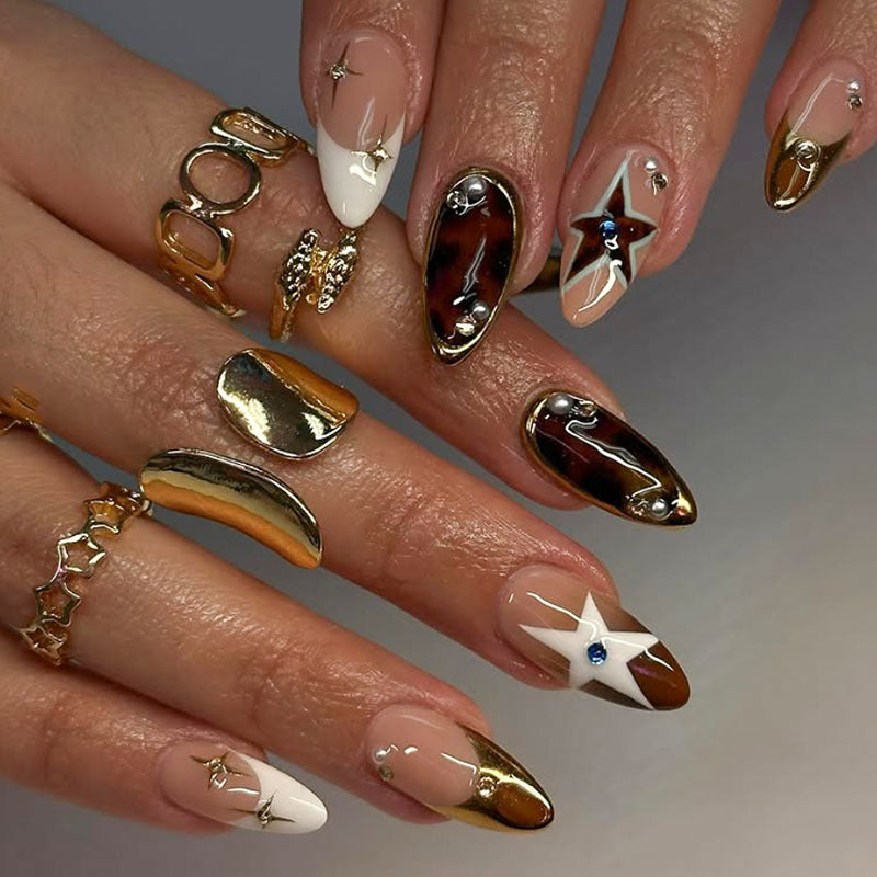 Unique Artistic Press-On Nails