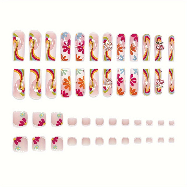 Colorful Artistic Nail Enhancements Kalsten