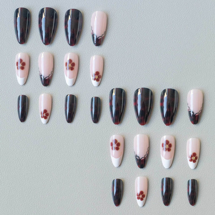 Elegant Floral Nail Art Design Kit