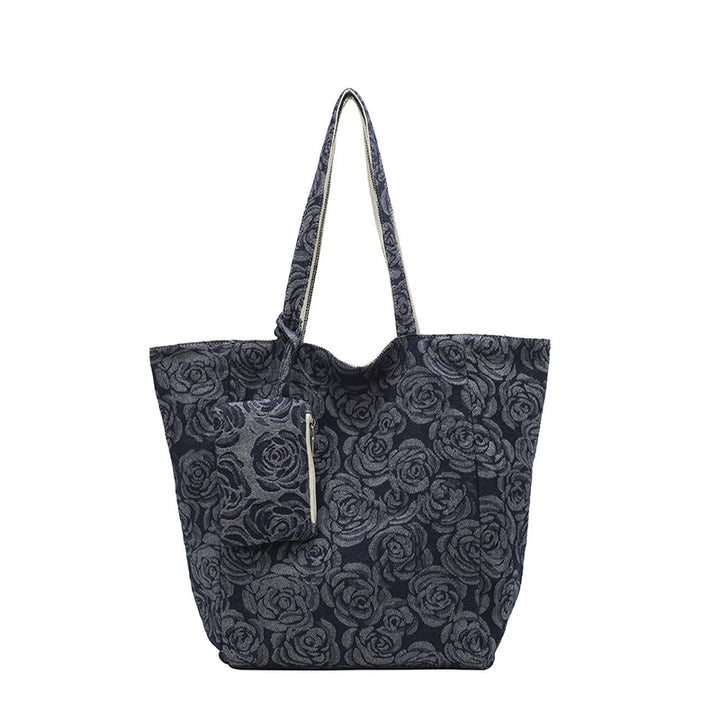 Large shopping bag with floral design Kalsten