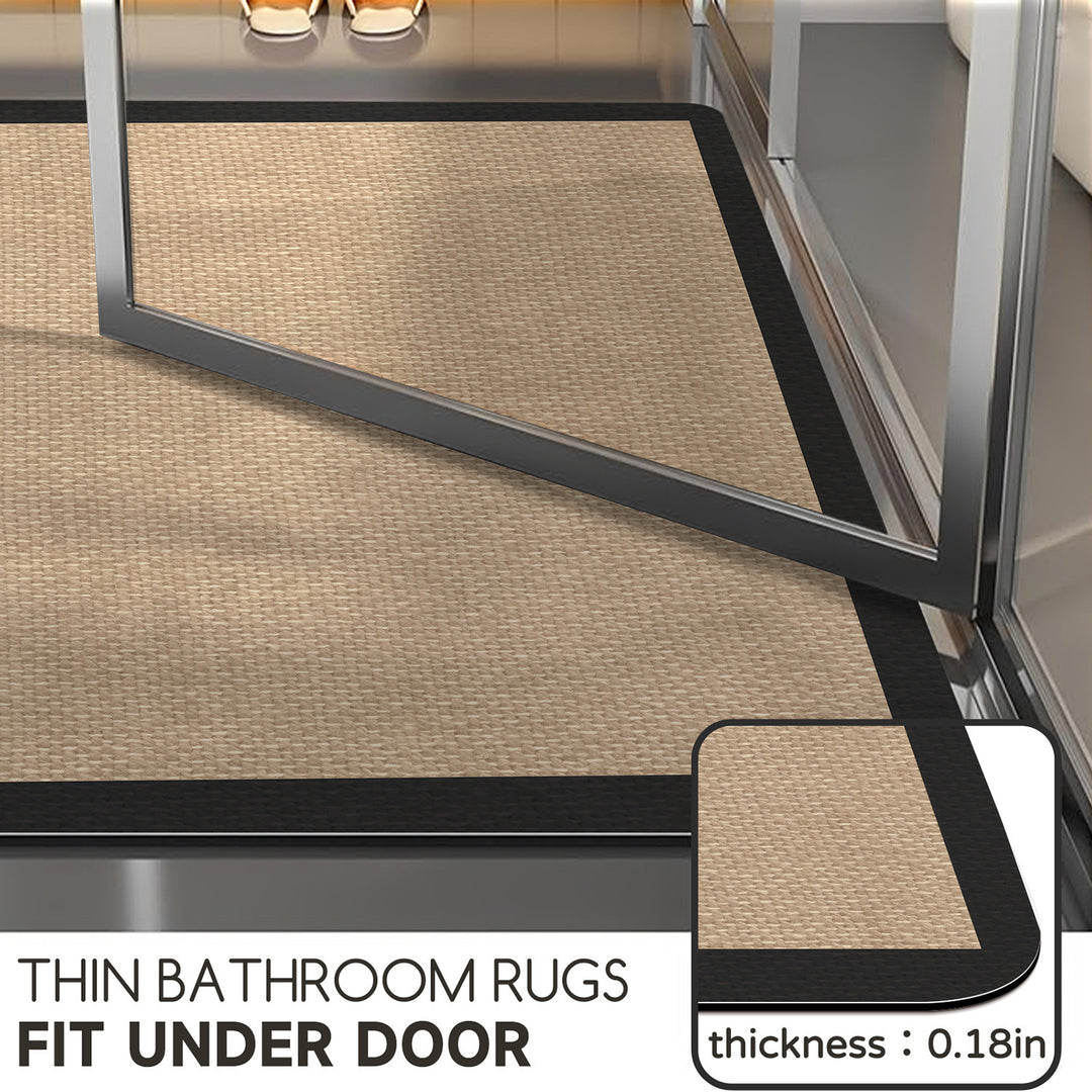 Modern Textured Bath Mat Kalsten