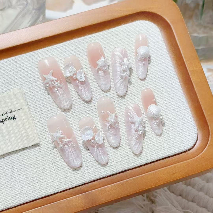 Marine-Themed 3D Nail Art Set