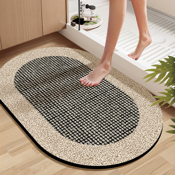 Soft Textured Bathroom Rug Kalsten