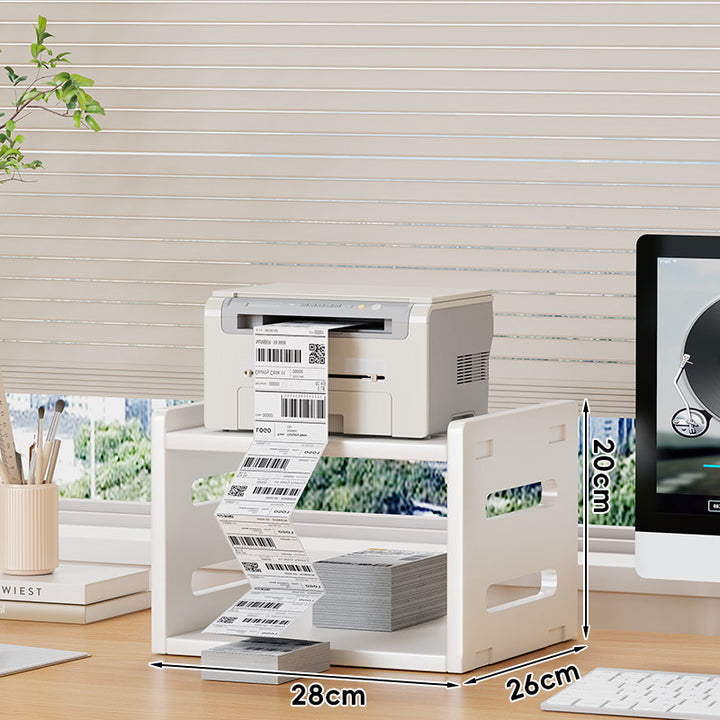 Desktop Printer Stand Organizer with Paper Stacking Shelf