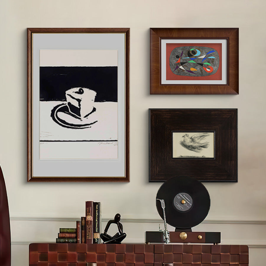 Vintage-inspired Layered Bird Artwork