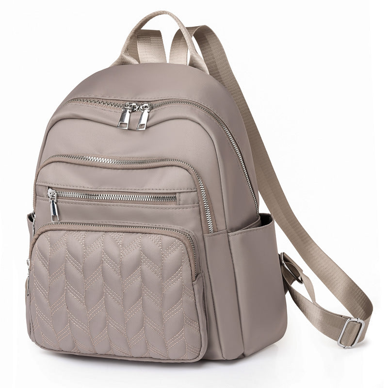 Versatile Quilted Backpack with Multiple Compartments Kalsten