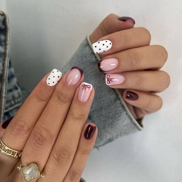 Elegant Abstract Nail Art Design