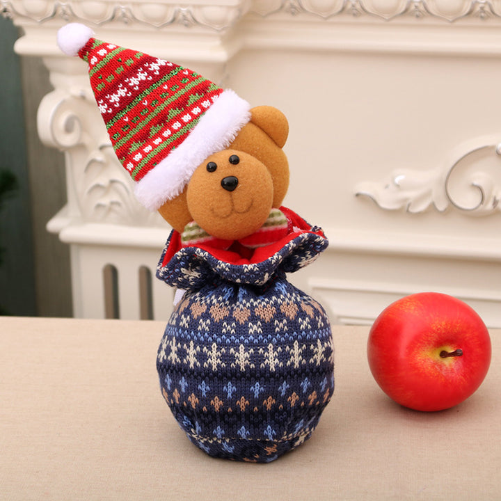 Festive Plush Bear Gift Bag Kalsten