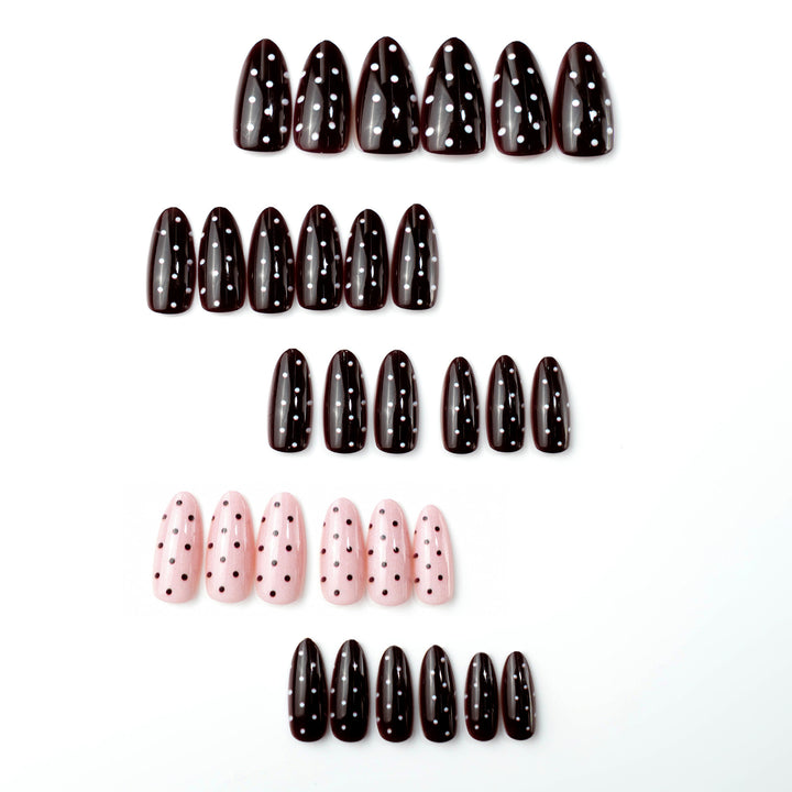 Trendy Polka Dot Press-On Nail Set Kalsten